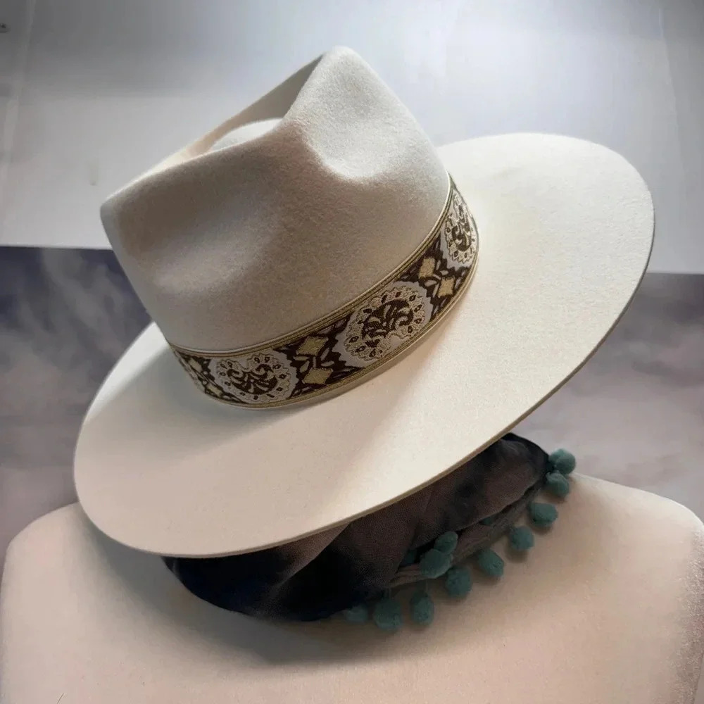 Lack Of Color The Beverly White With Brown Lace L… - image 7